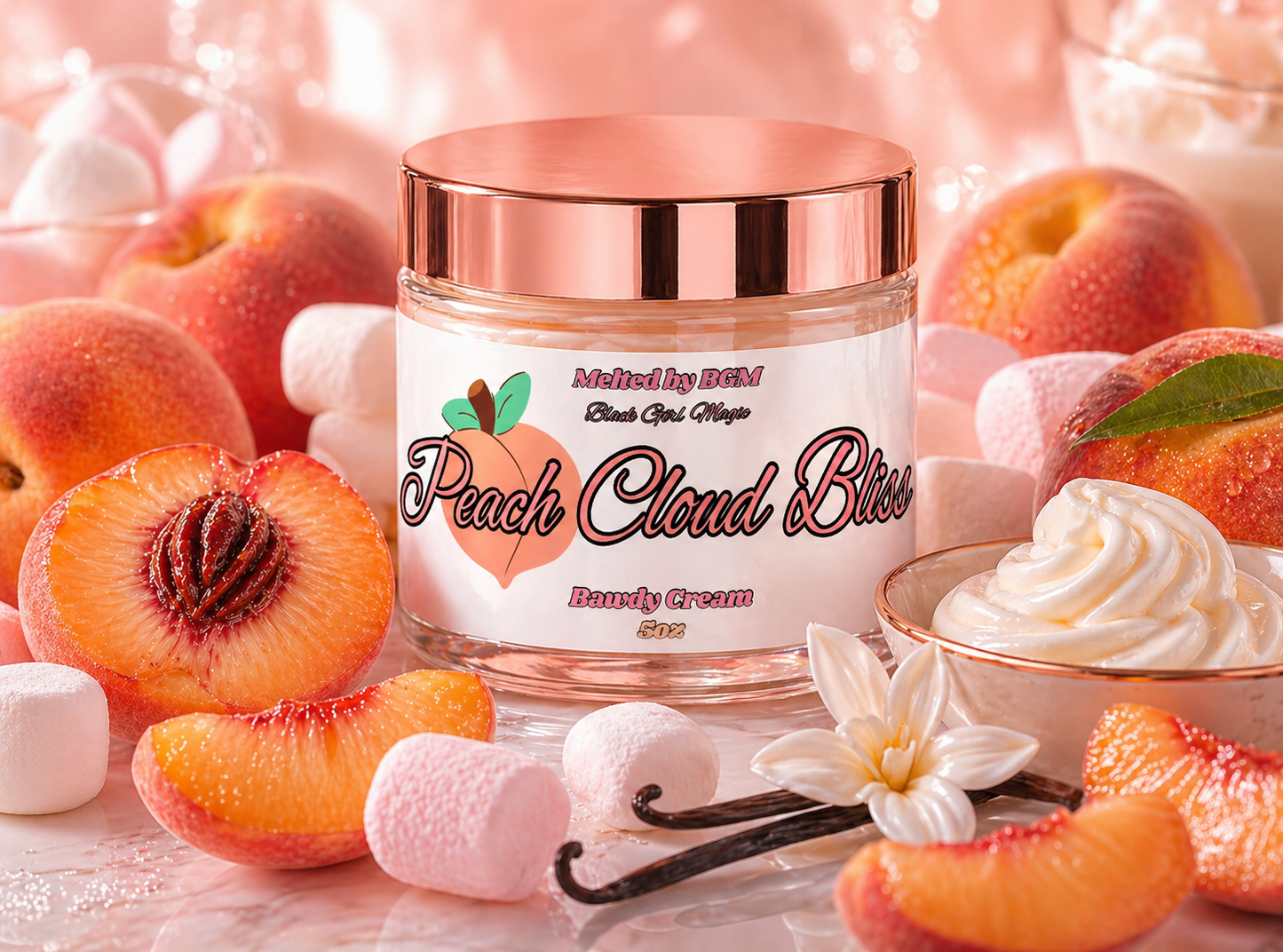 Peach Cloud Bliss Bawdy Cream